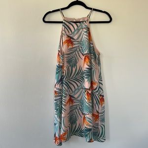 Floral Hawaiian Print Dress
